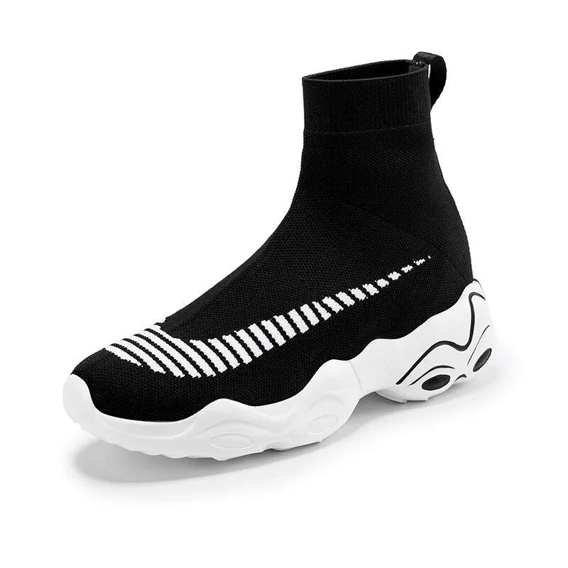 MWY Winter Short Plush High Top Socks Women Sneakers Casual Walking Shoes Unisex Platform Shoes Plus Size Zapatillas Mujer