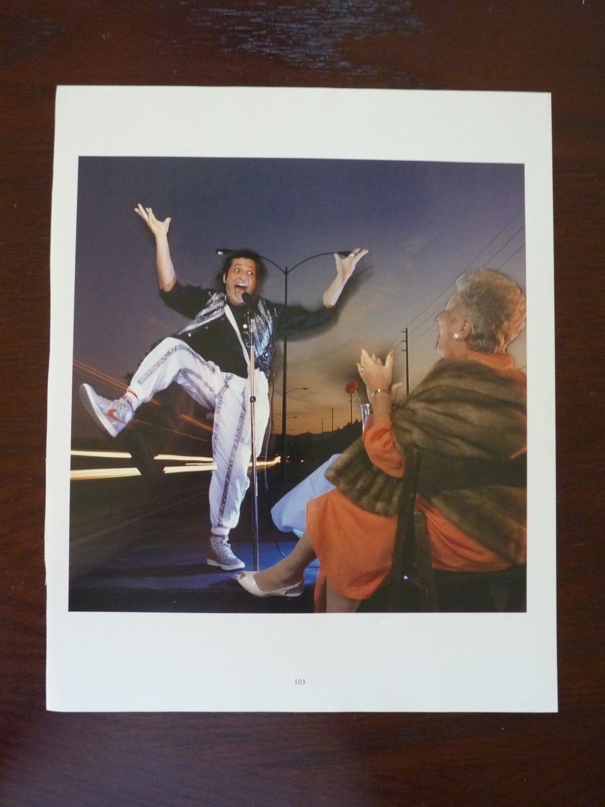 Howie Mandel Single Side Coffee Table Book Photo Poster painting Page 9x11