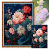 Ink Lotus Bloom-11CT Stamped Cross Stitch 50*70cm (Big Size)