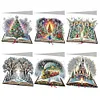 DIY 6Pcs Christmas-Diamond Painting Greeting Card