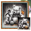 Winnie Pooh Pumpkin-11CT Stamped Cross Stitch 40*40cm/15.75*15.75in