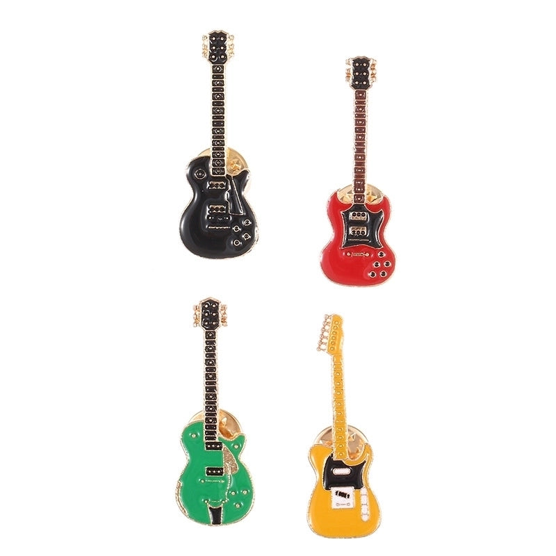 Casual Minimalist Pin Guitar Alloy Enamel Unisex Brooches