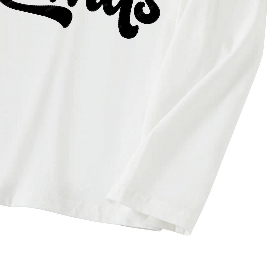 "Have a Merry Christmas" Letter Print White Long Sleeve Top with Red & Green Plaid Pants Family Matching Pajamas