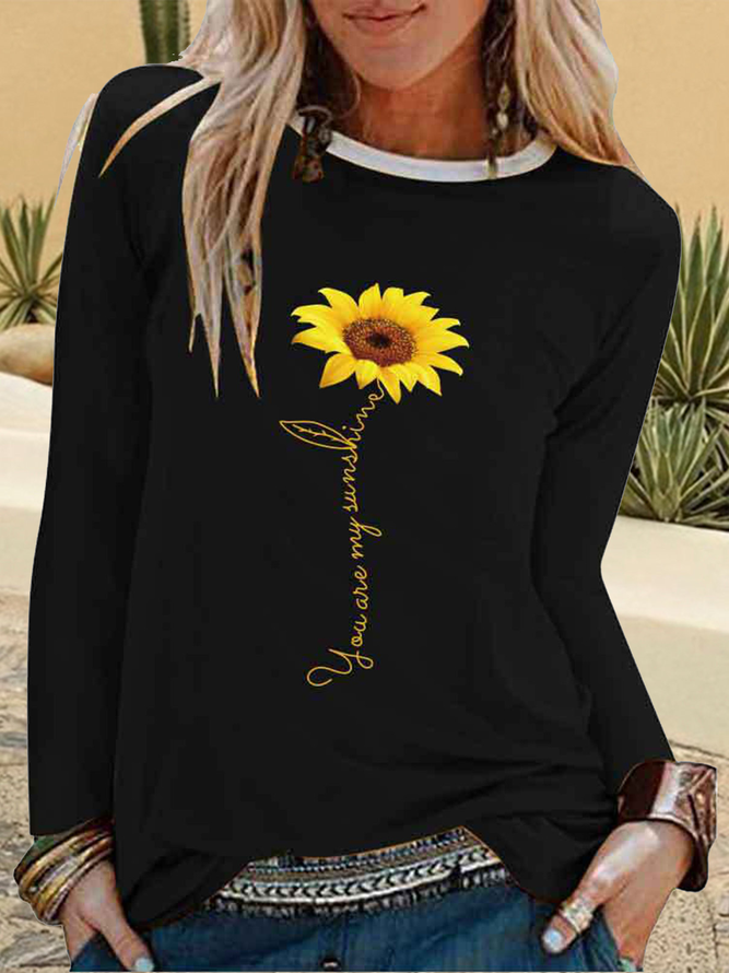 Long Sleeve Printed Floral Casual Shirts & Tops Zaesvini