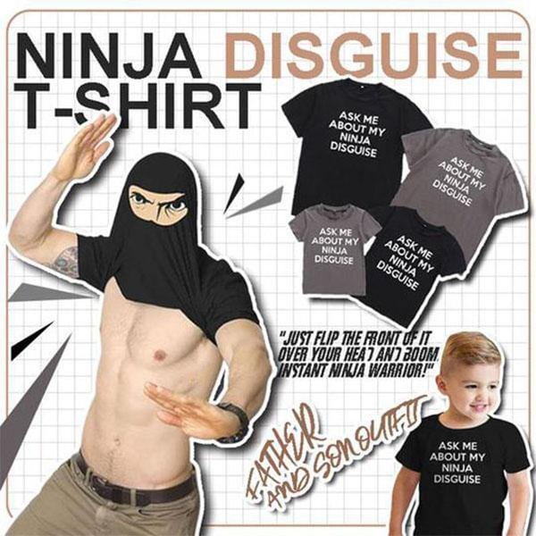 (❤️Father's Day Hot Sale💥80% OFF)Flip Cartoon NINJA Funny Ninja Short Sleeve