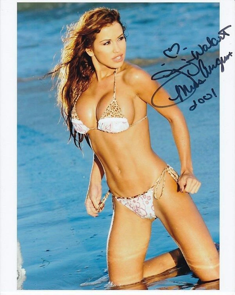 Jennifer walcott signed autographed bikini Photo Poster painting 2001 playboy playmate