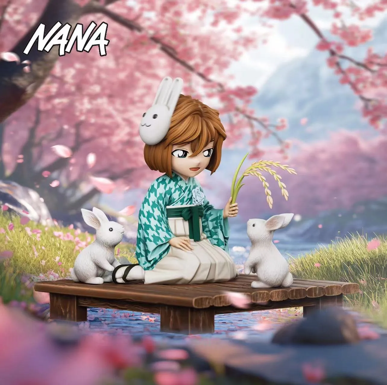 Rabbit Kimono Ver. Ai Haibara - Detective Conan Resin Statue - NANA Studio