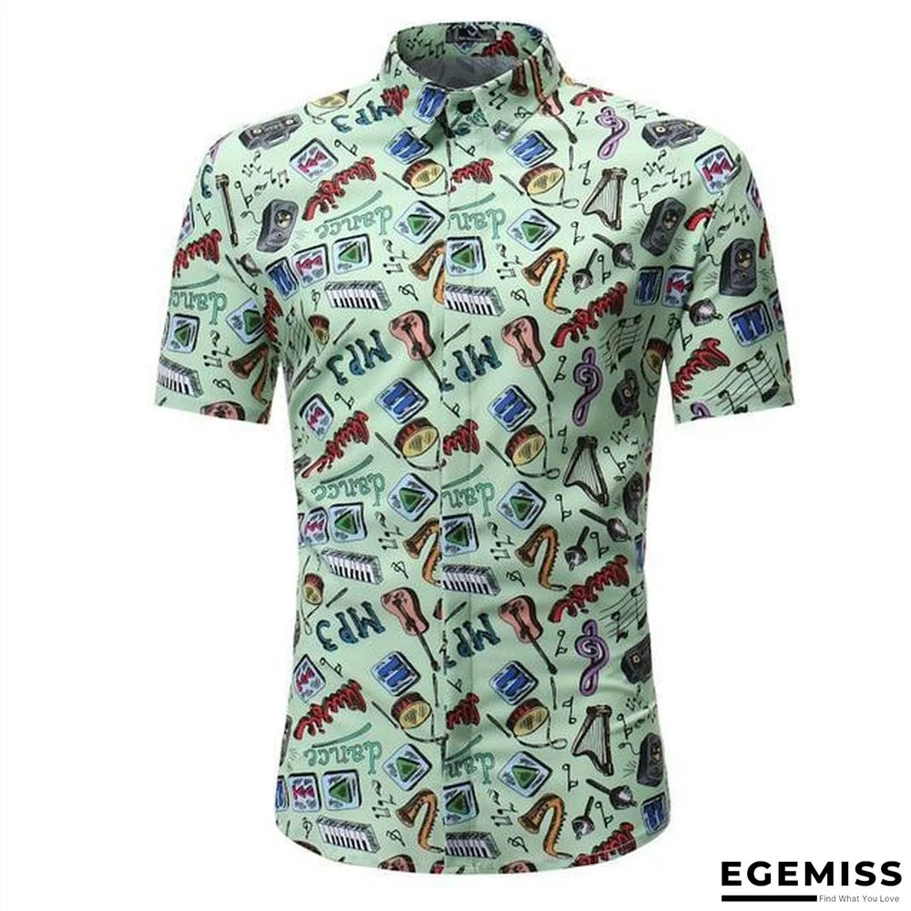 Men Fashion Style Short Sleeve Hawaiian Shirt | EGEMISS