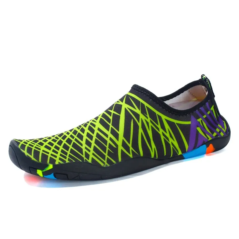 VEAMORS Men Women Aqua Shoes Quick Dry Swim Water Sneakers Lover Upstream Lightweight Flat Shoes Outdoor Slip-on Beach Sneakers