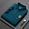 Men's 100% Cotton Casual Lapel Loose Polo Shirt
