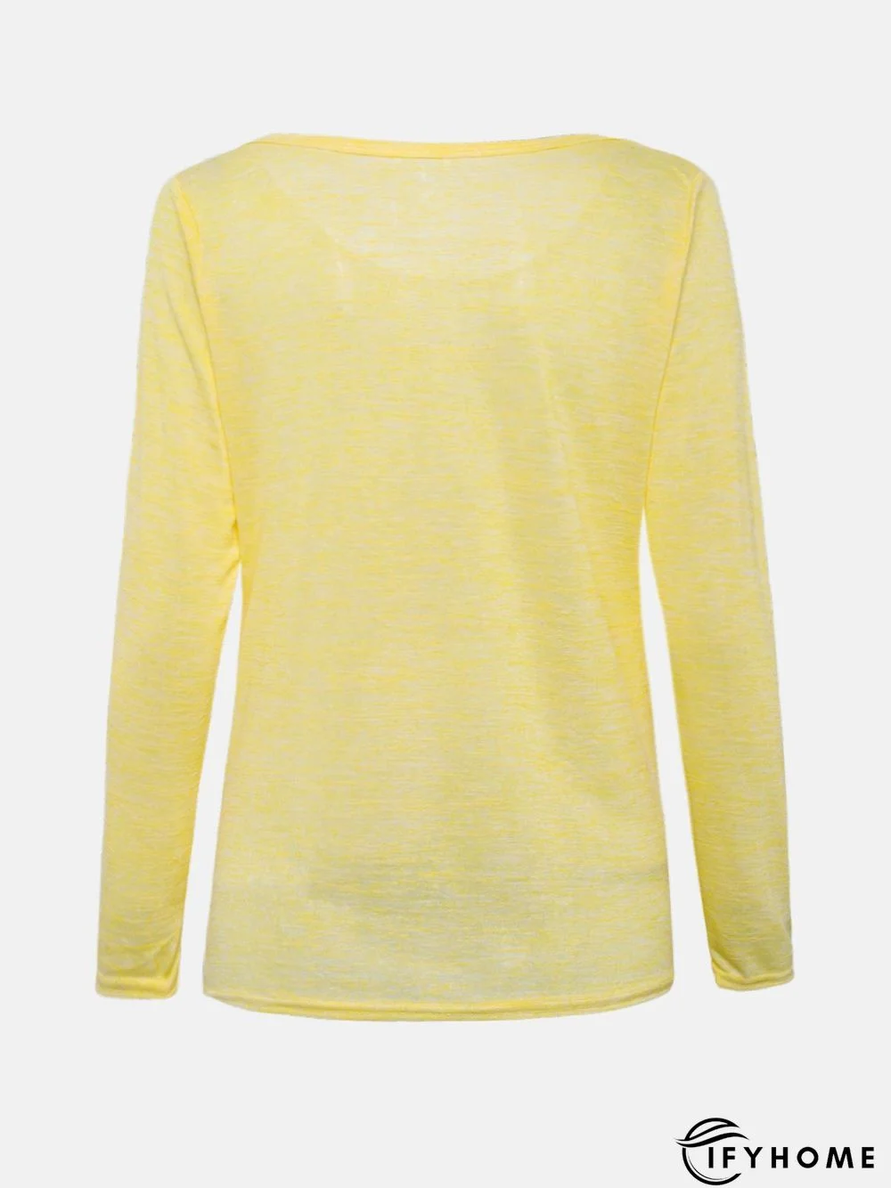 Long Sleeve Crew Neck Cotton T-shirt | IFYHOME