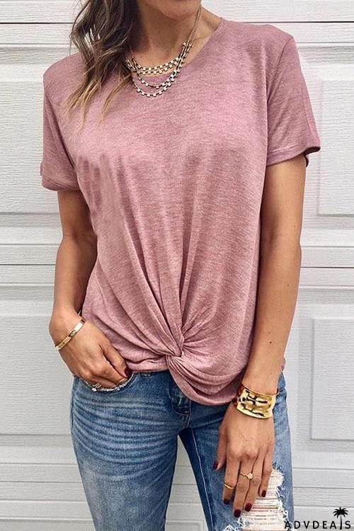Knot Short Sleeve T Shirt