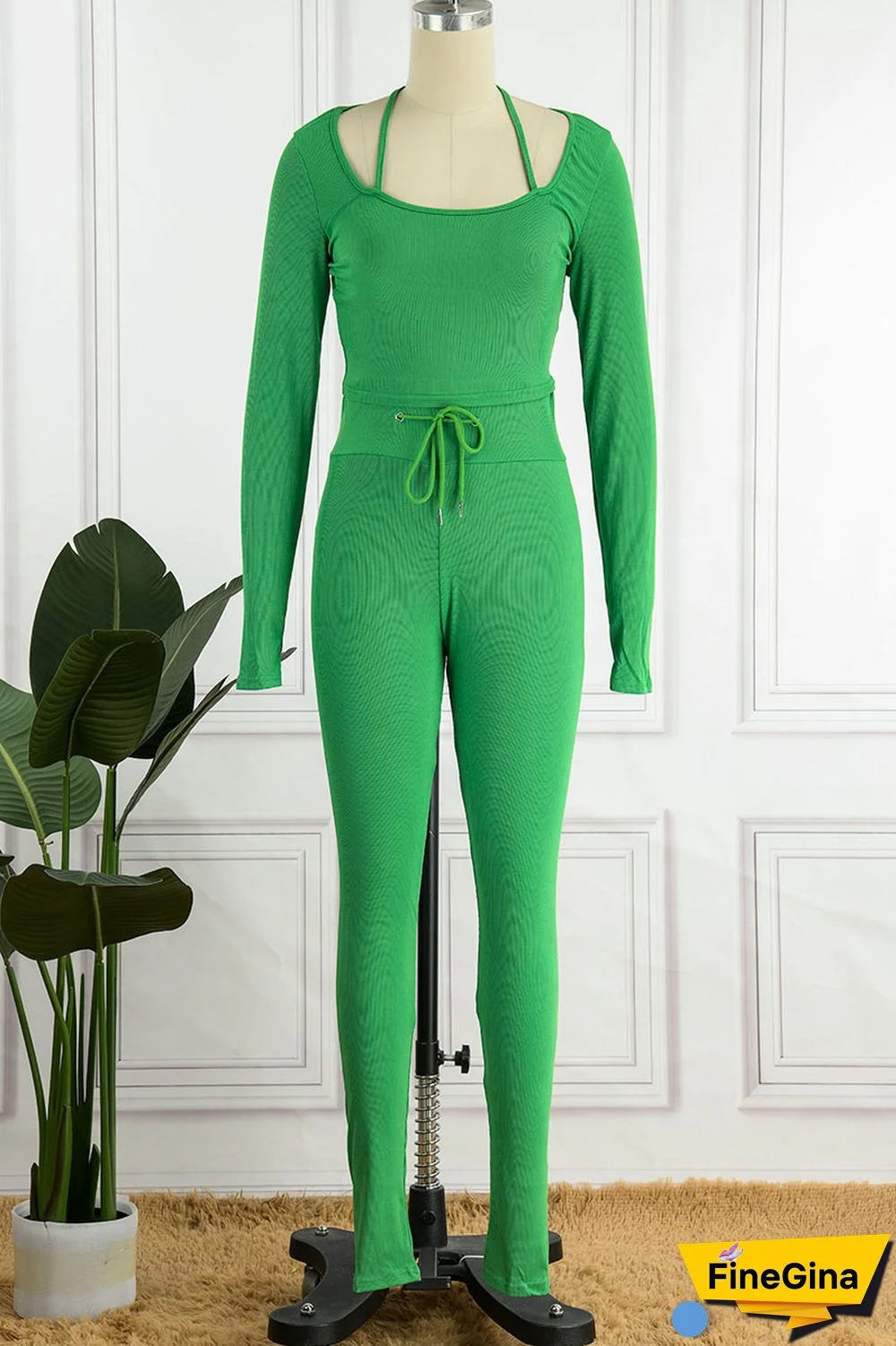 Yellow Casual Street Solid Patchwork Square Collar Long Sleeve Two Pieces