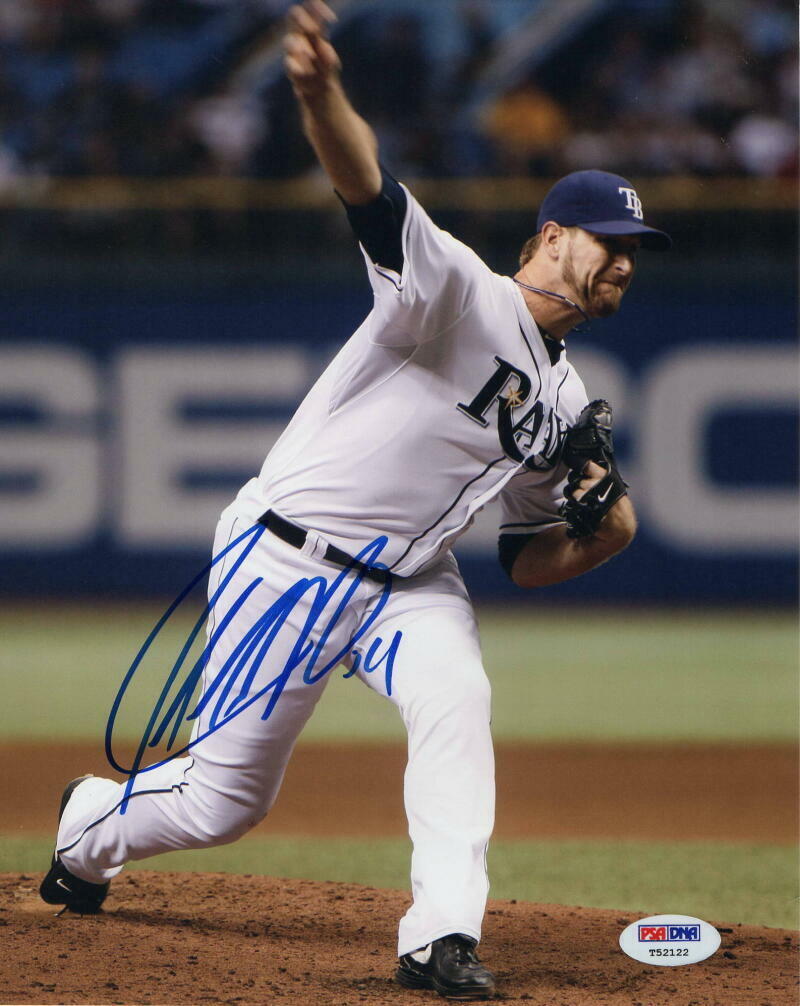 JEFF NIEMANN SIGNED AUTOGRAPH 8x10 Photo Poster painting - TAMPA BAY RAYS BASEBALL STAR PSA