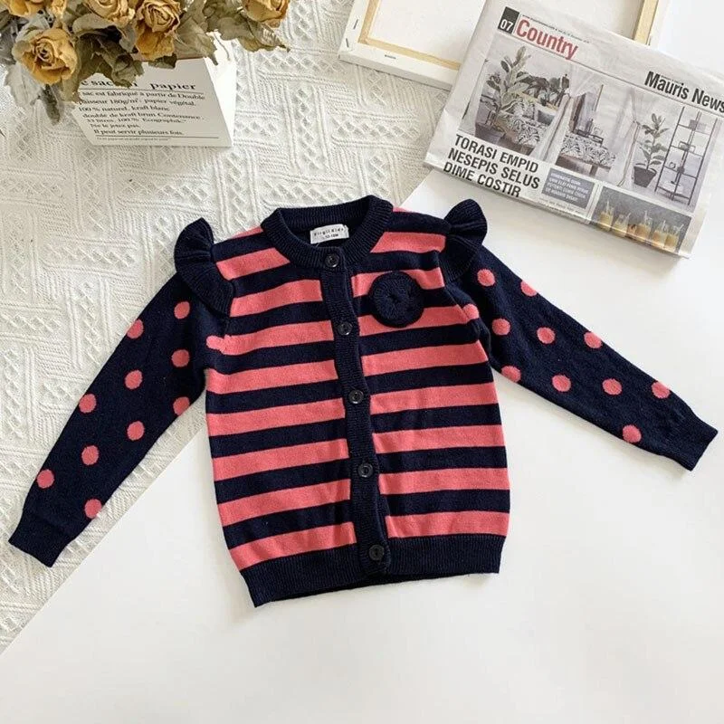 Spring Autumn Baby Boys Girls Pure Color Cardigan Coat Children Clothing Baby Boy Girl Long Sleeve Knitted Kids Cardigan Coat