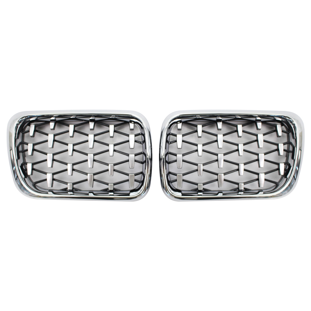 

Diamond Kidney Grilles Replacement for BMW E36 3 Series M3 1997-1999 Chrome, 501 Original