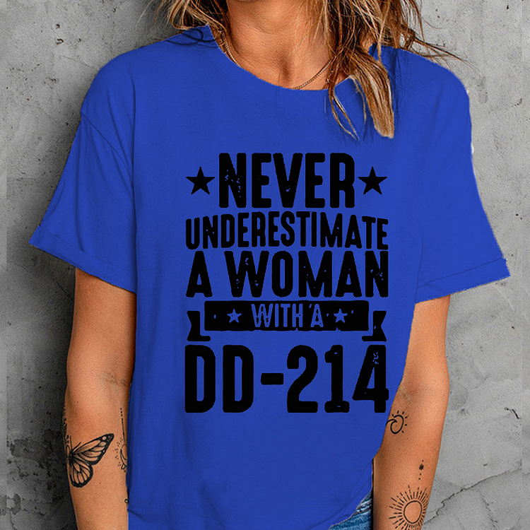 Women With DD-214 Female Veterans Day T-shirt