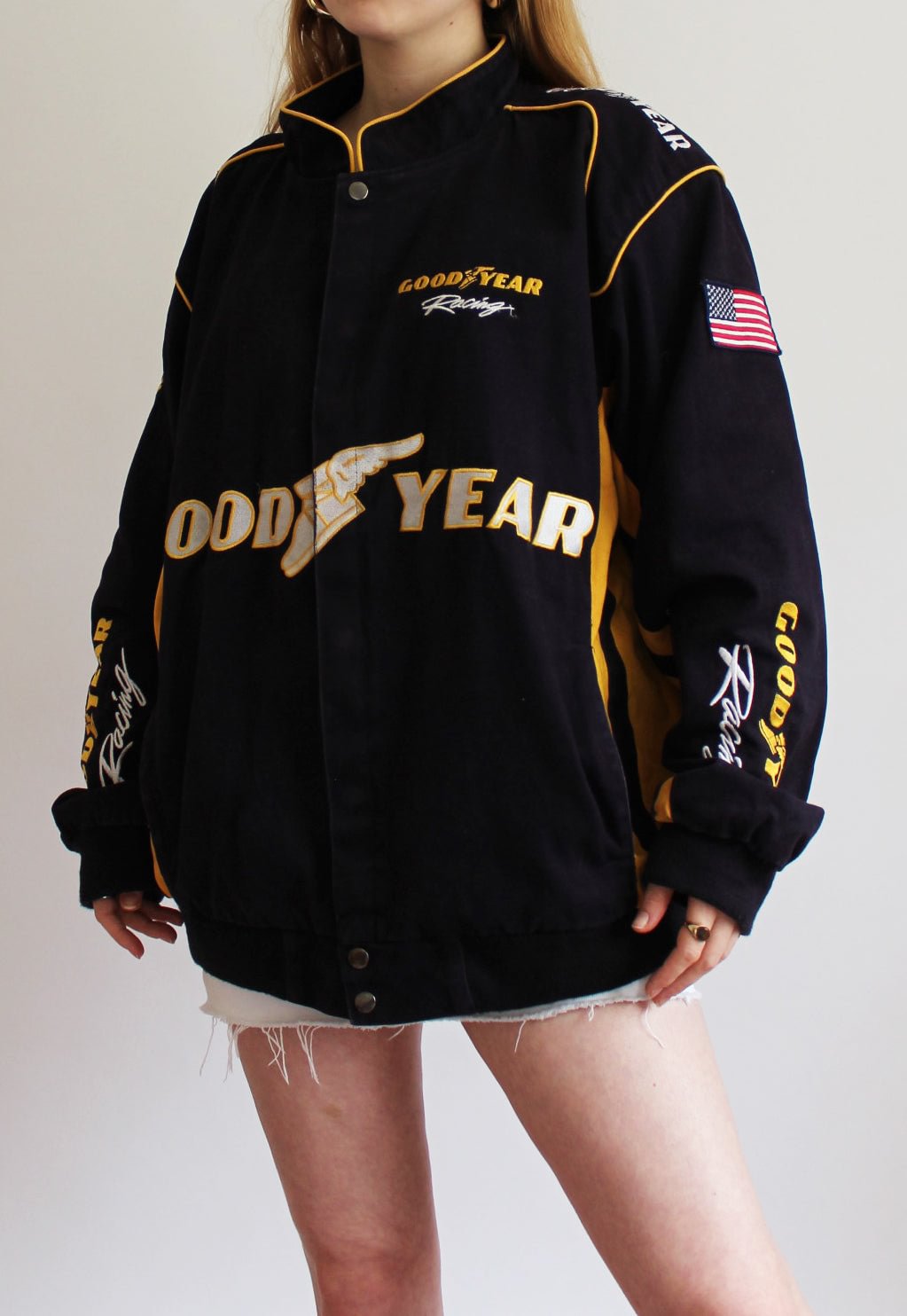 Blue Goodyear Vintage Racing Jacket