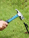 4Pcs Tent Pegs Unbreakable Camping Tent Stakes with Hammer for Camping Picnic