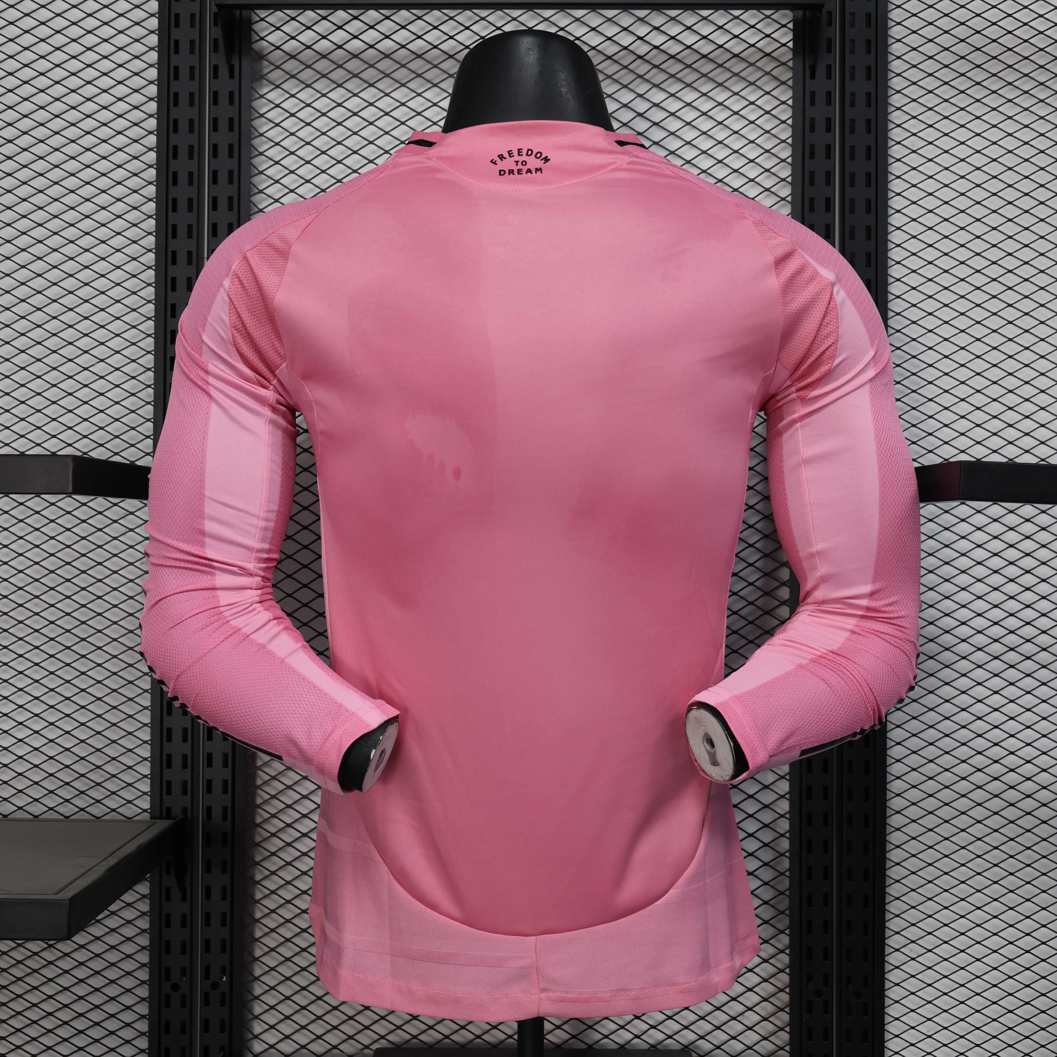 2025/2026 Long Sleeve Inter Miami Home Player Version Football Jersey 1:1 Thailand Quality