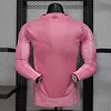 2025/2026 Long Sleeve Inter Miami Home Player Version Football Jersey 1:1 Thailand Quality