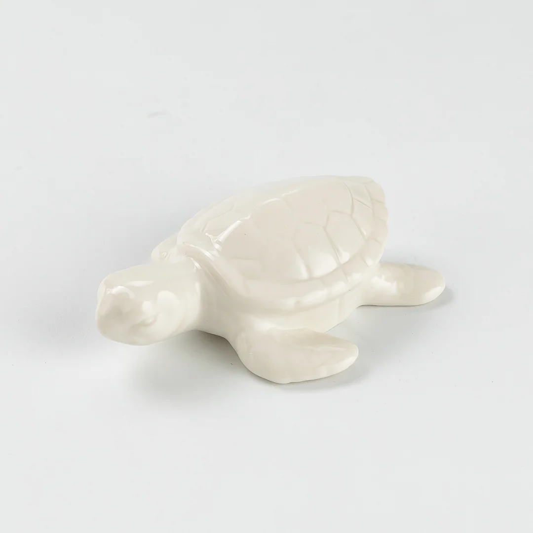 2 Baby Sea Turtle Porcelain Toilet Bolt Covers