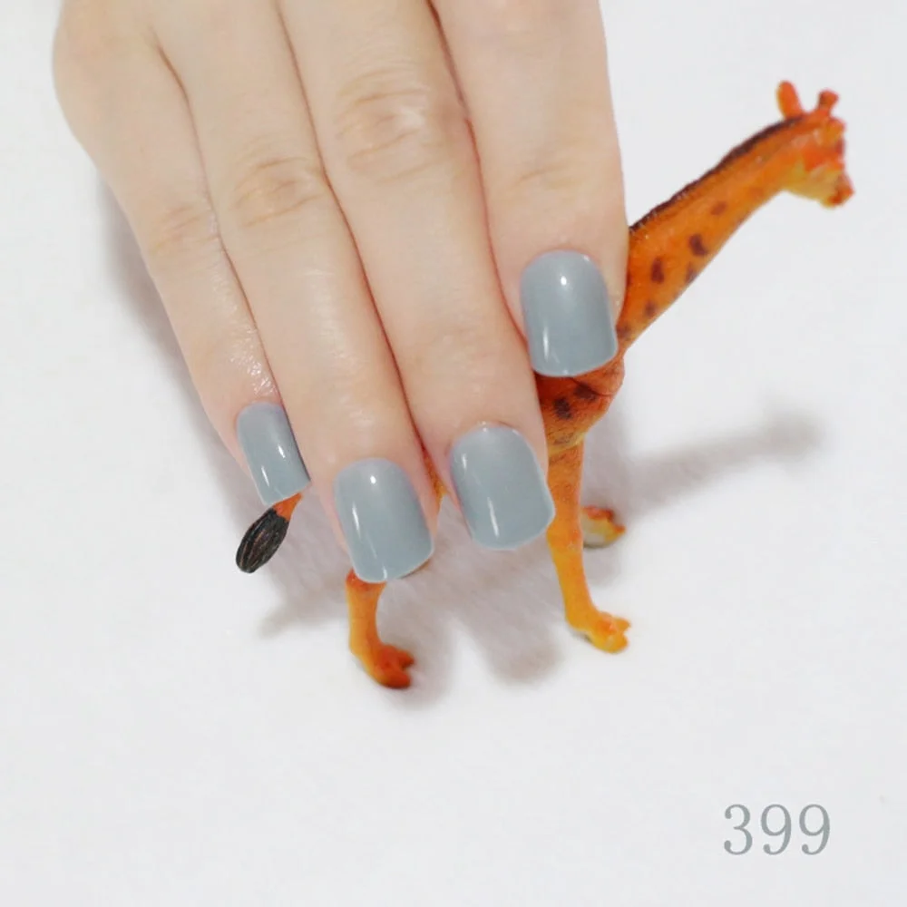 Pure Light Pink Artificial Nails Candy Short Full Cover Tips Easy DIY Acrylic False Nail Manicure Accessories Salon Product F28-Nail Inspo