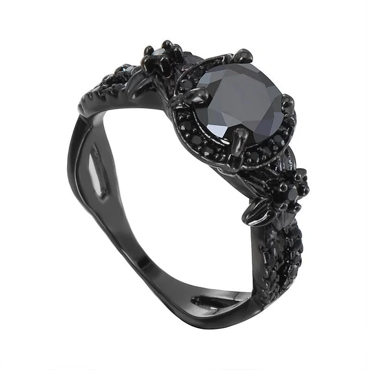 Vintage Black Sapphire Ring | 168DEAL