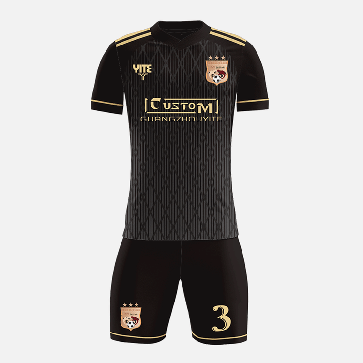 YITE | YTZQ228-Black  And White Soccer Uniforms