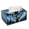 5D DIY Diamond Painting Handmade Tissue Holder Wooden Tissue Box Holiday Gift