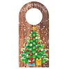 DIY Christmas Candle Flower Diamond Painting Door Handle Hanging Sign Kit
