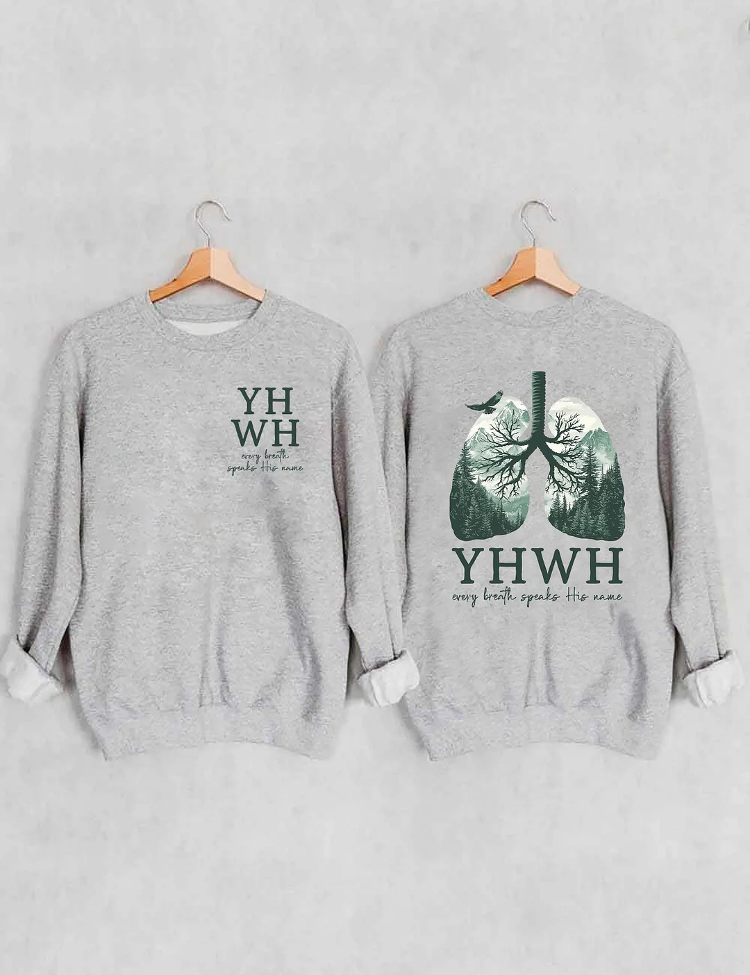 YHWH Lungs Christian Sweatshirt