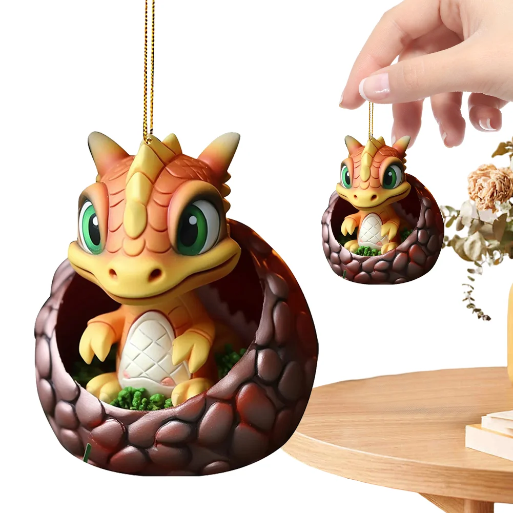 Christmas Dragon Egg Decoration Novelty Cute Acrylic Party Favors (C)