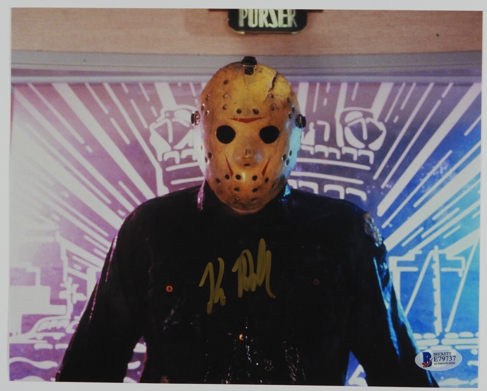 Kane Hodder Jason Friday the 13th Autograph Signed Photo Poster painting Beckett BAS Photo Poster painting