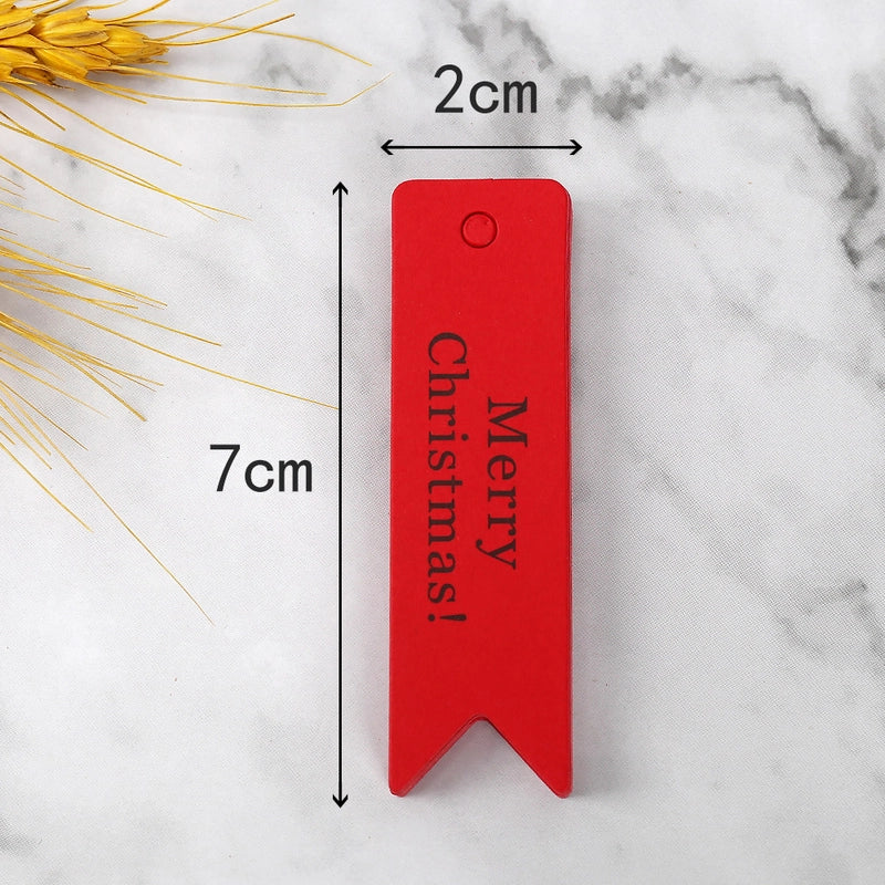 Happy Christmas Kraft Paper Small Tag Dovetail Tag Merrychristmas Gift Decoration Card