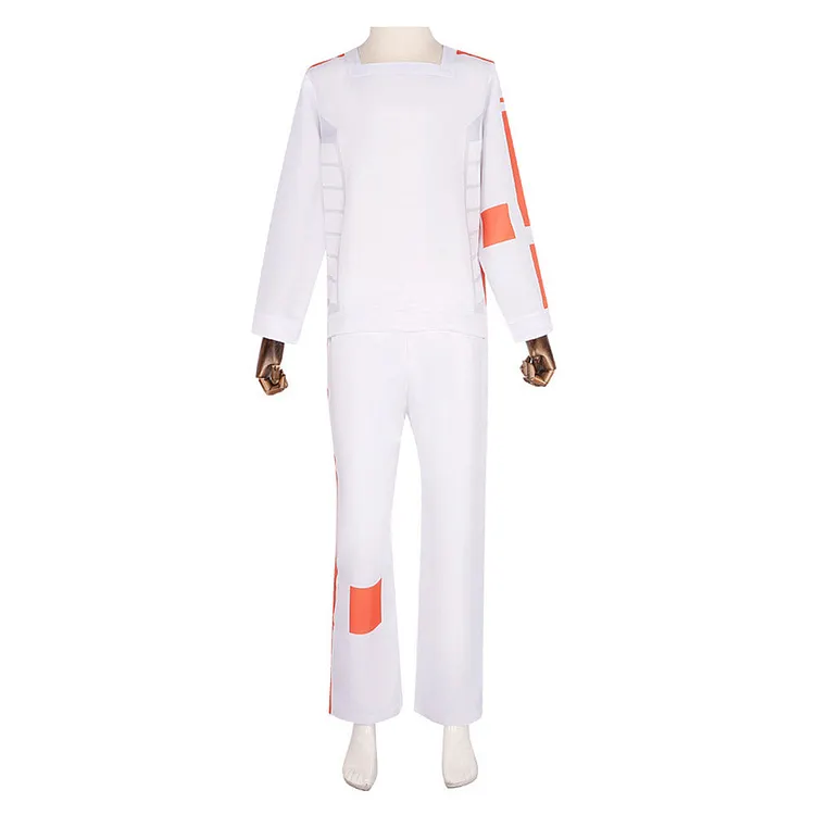 Andor White Prison Uniform Set Outfits Cosplay Costume Halloween Carnival Suit