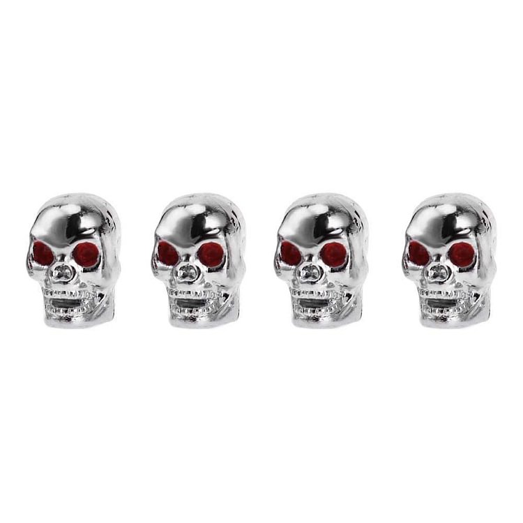 4pcs Skull Car Auto Bike Wheel Tyre Tire Valve Stem Air Caps Dust Covers