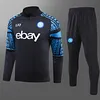 2023/2024 Napoli Half-Pull Training Suit Navy Blue Football Shirt 1:1 Thai Quality Set