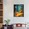 (US Only)Partial AB Diamond Painting - Full Round Drill - Fawn and Dream Forest (Canvas|45*55cm)