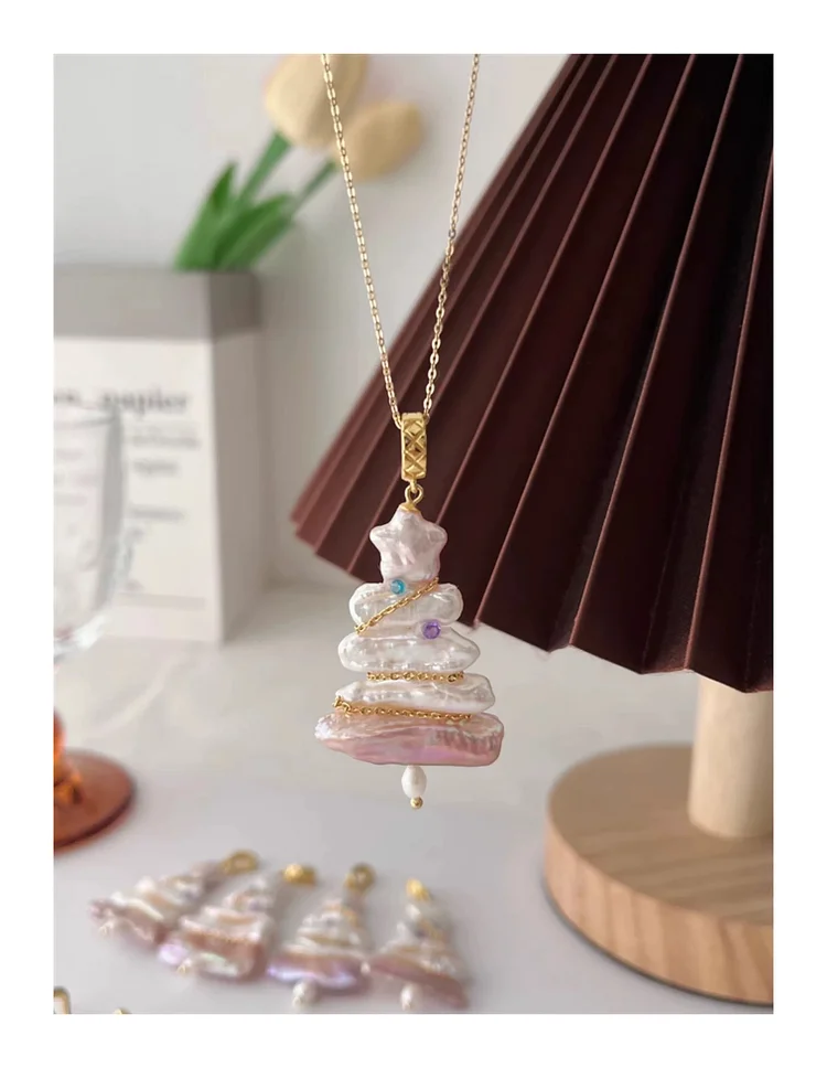 TINA PEARL Freshwater pearl new year tree design 
