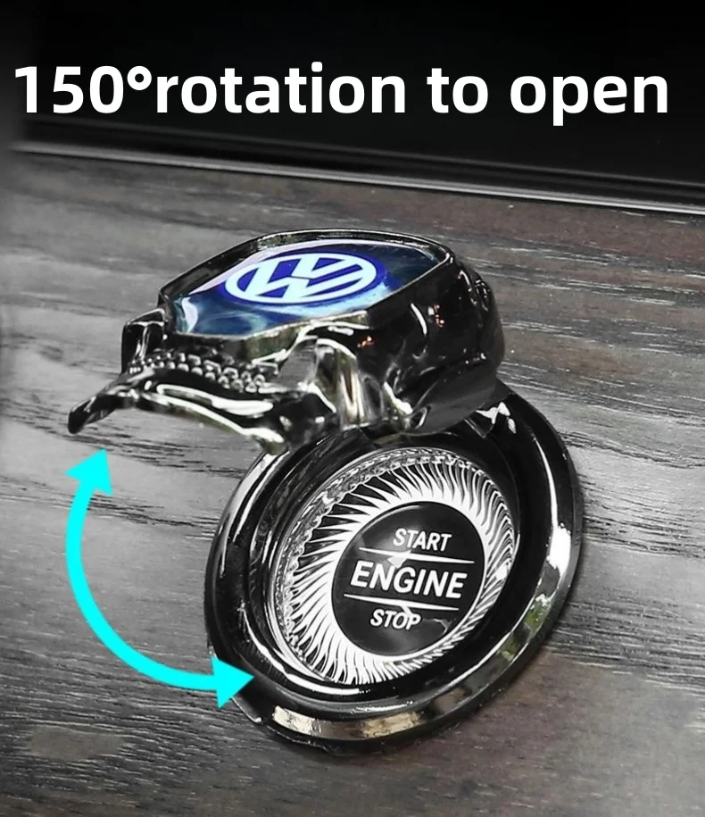 Car one-button start protection cover decorative ignition switch button