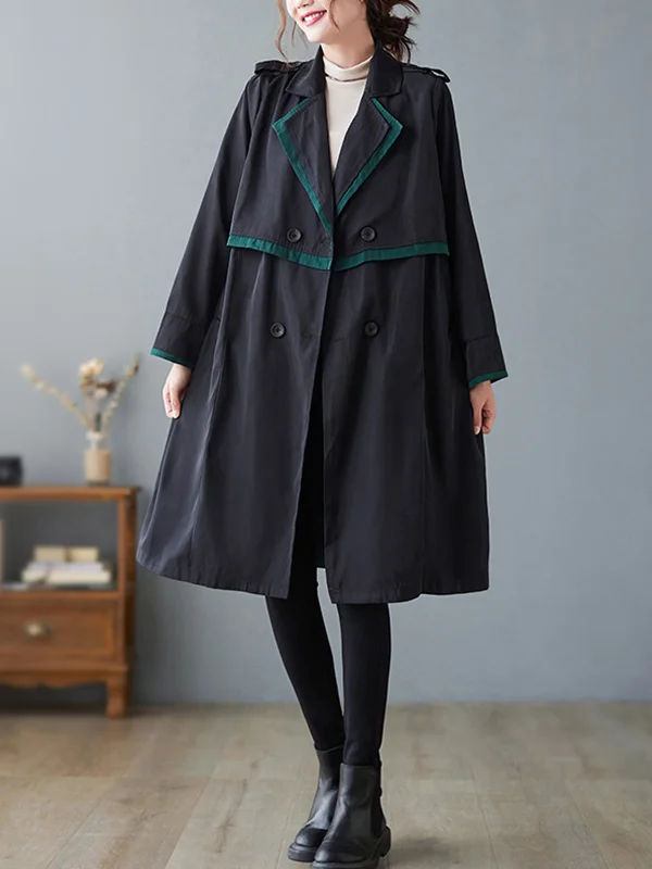 Urban Buttoned Split-Joint Trench Coat Outerwear