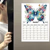 Special Shaped Butterfly 5D DIY Diamond Painting Art Magnetic Fridge Calendar
