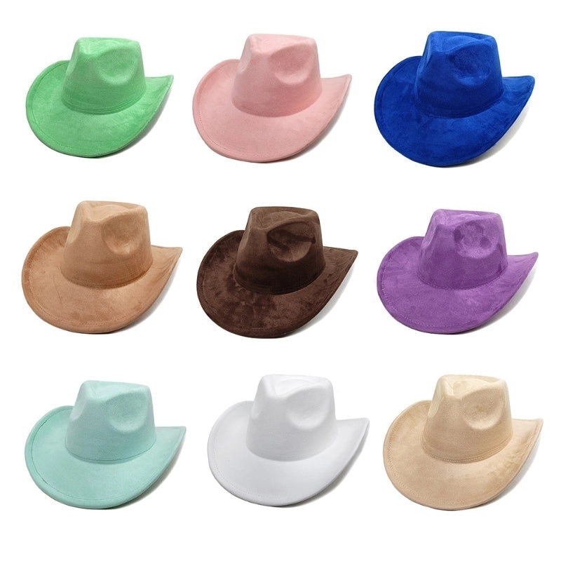 Women's Classic Style Solid Color Flat Eaves Fedora Hat