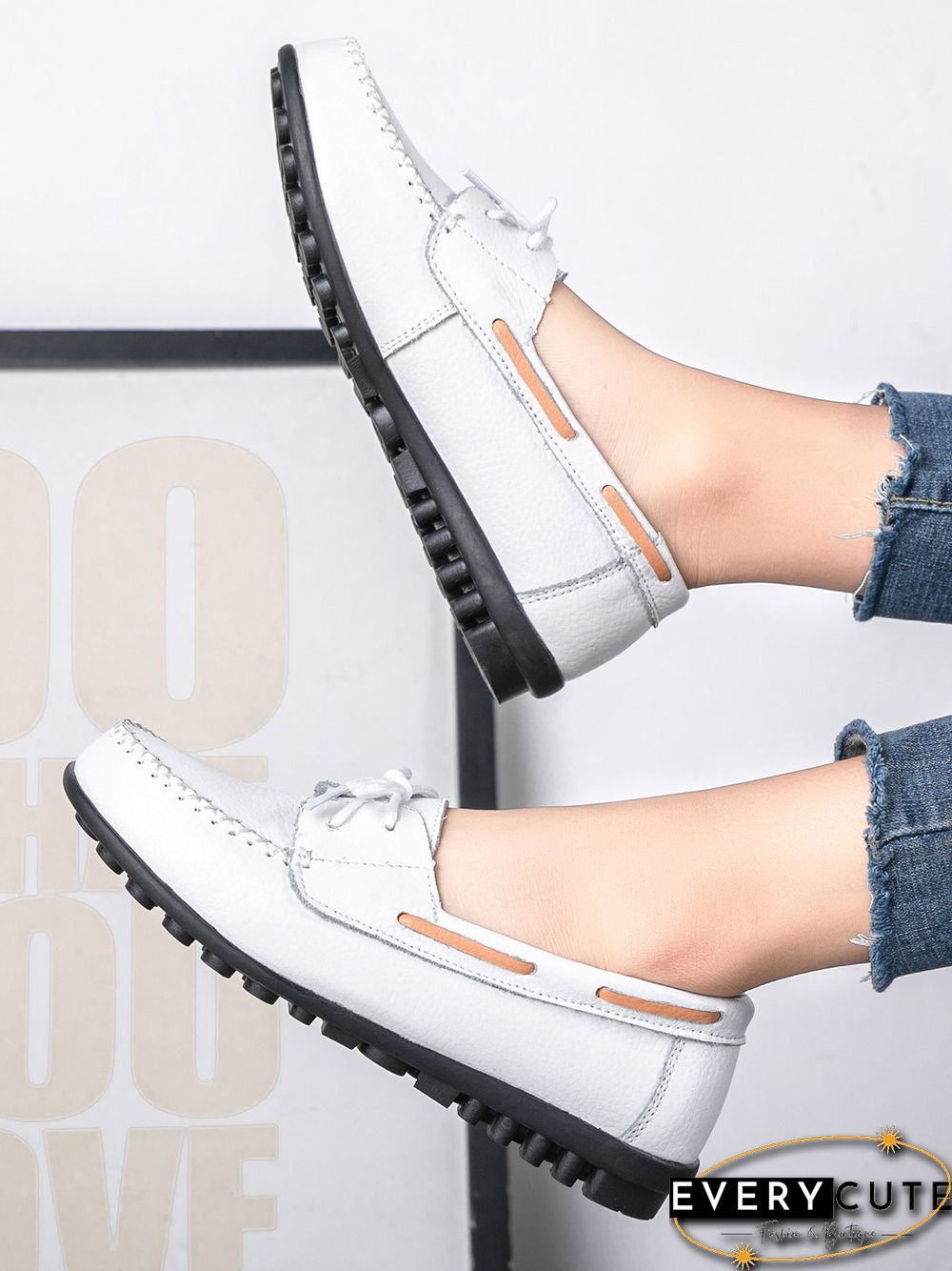 Retro Casual Simple Lace-up Flat Shoes