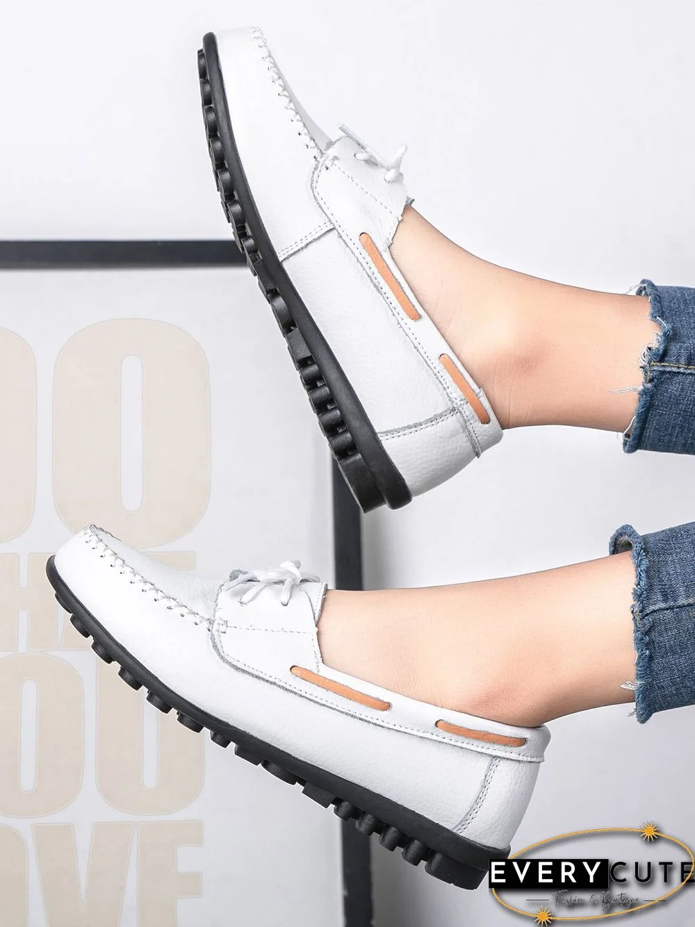 Retro Casual Simple Lace-up Flat Shoes