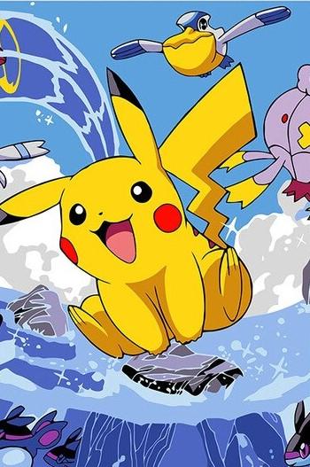 

Cute Pikachu – Paint By Numbers - 40*50CM, 501 Original