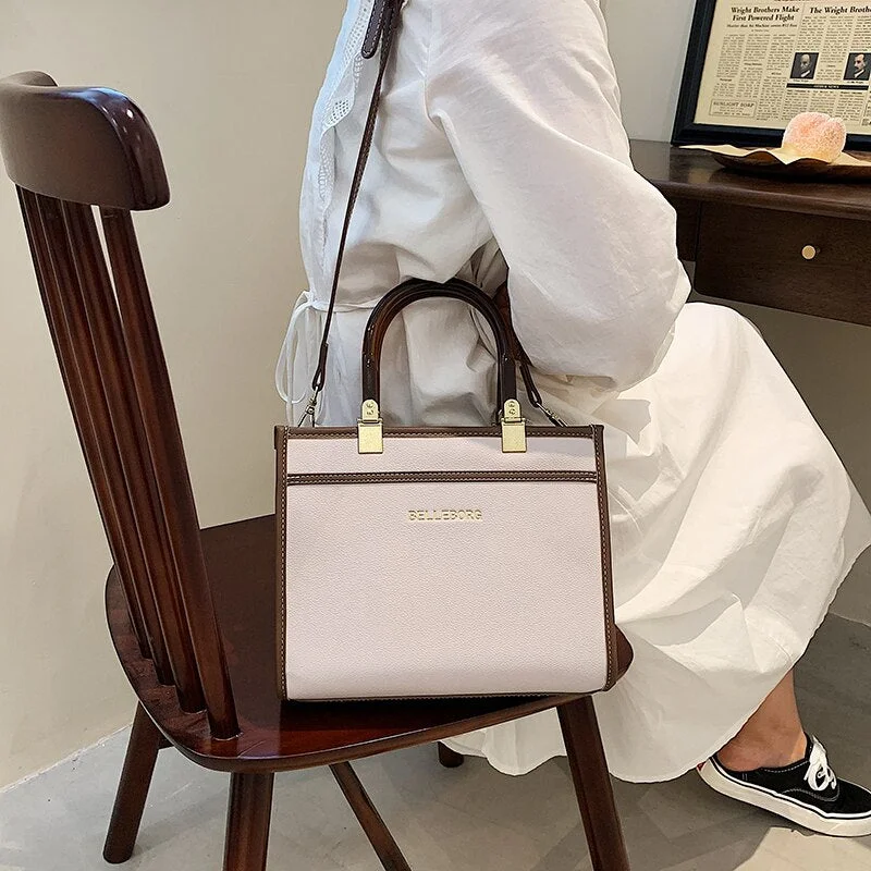 Vintage PU Leather Shoulder Crossbody Bag with Short Handle for Women 2021 Fashion Retro Travel Trends Tote Purses and Handbags