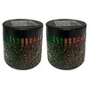 Solar Fence Lights Mandala Theme Waterproof Metal Solar Powered Deck Step Stair Lights for Garden Post Patio Decor Gifts for Women Mom