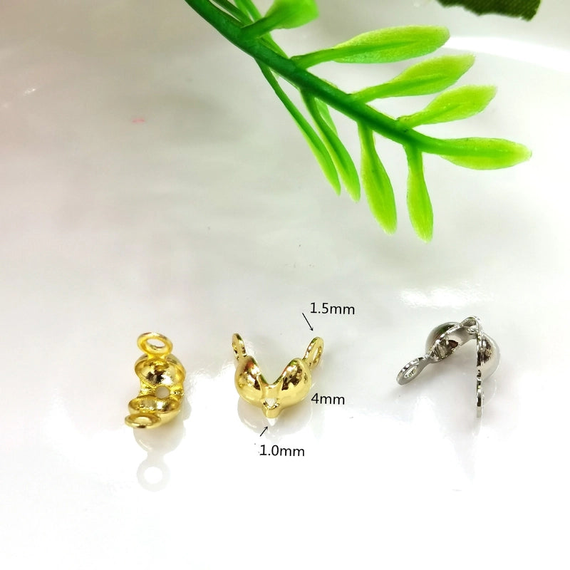 100 PCS/Package Copper Solid Color Jewelry Buckle